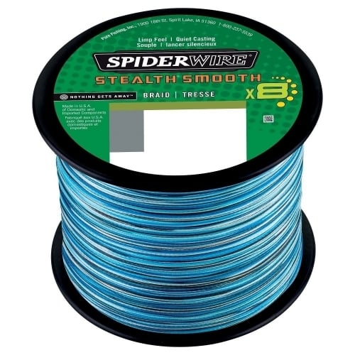 SpiderWire Stealth Smooth 8 Blue Camo 2000m kék terepszínű fonott zsinór
